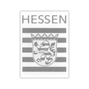 Aufkleber Hessen Marke SILBER