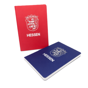 Notizbuch Blau und Rot - Hessen