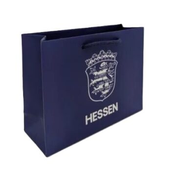 Papiertragetasche Hessen, Blau, groß